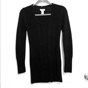 Candie’s form fitting long Black sweater